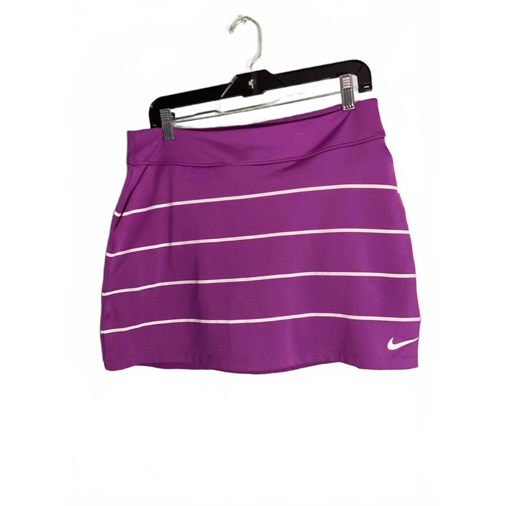 Nike Golf Women's Berry Striped Athletic Skirt with attached shorts M